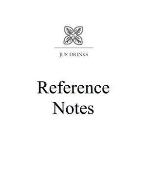 Jus'Drinks Reference notes